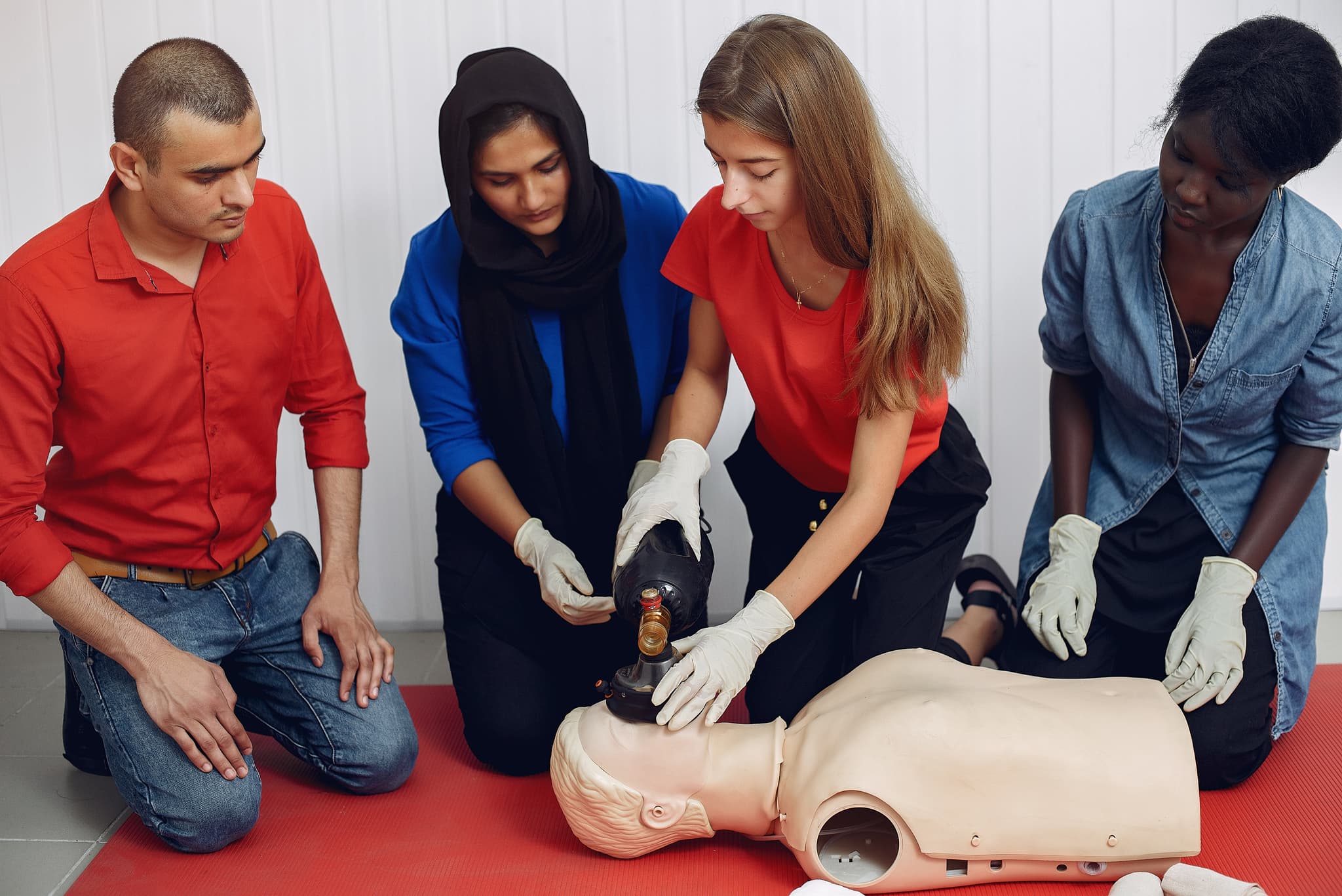 CPR training session